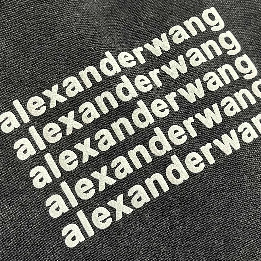 Alexander Wang Long Sleeve Tee in Acid Wash Jersey 5