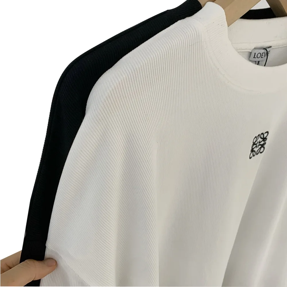 Oversized fit long sleeve T shirt in cotton 4