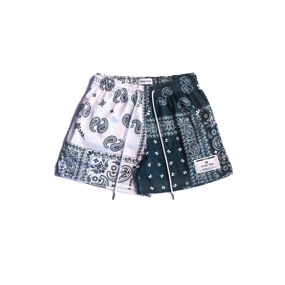 Ryoko Rain Paisley Mesh Shorts 3