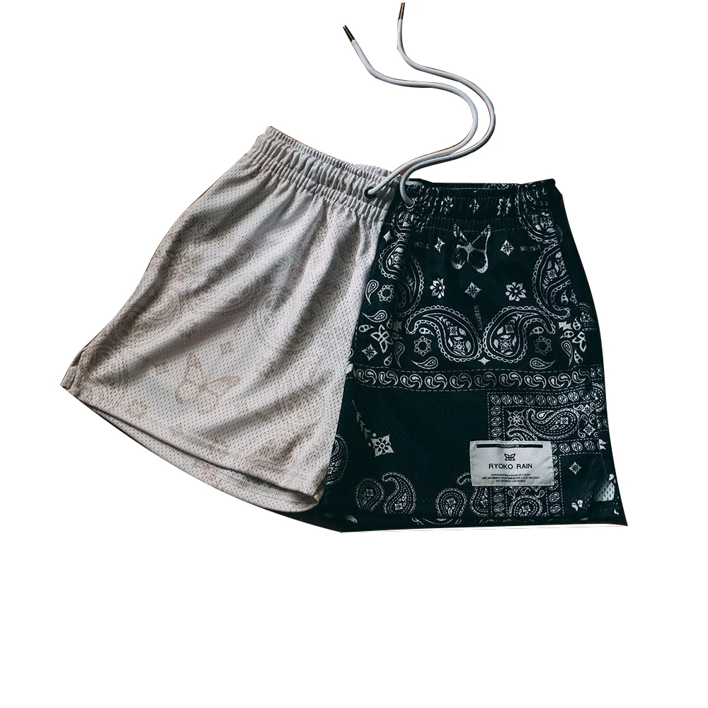 Ryoko Rain Paisley Mesh Shorts 4