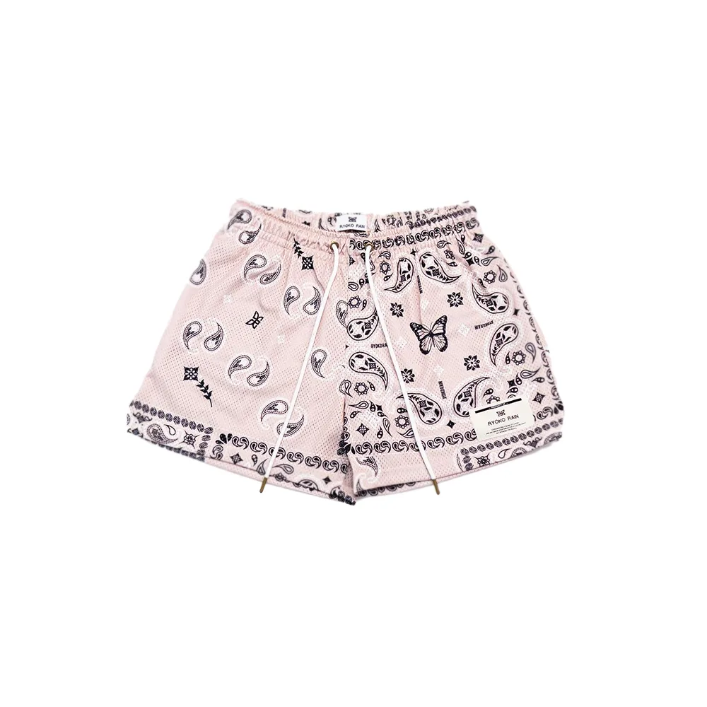 Ryoko Rain Paisley Mesh Shorts 6