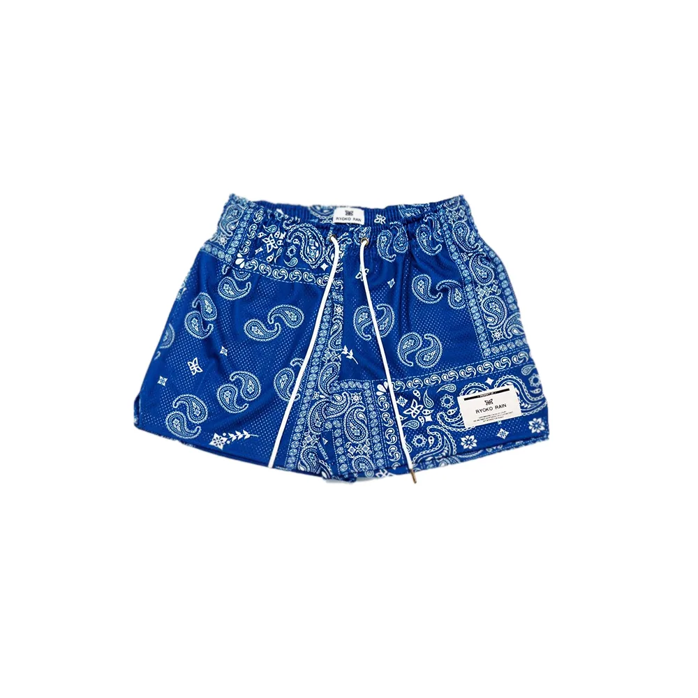 Ryoko Rain Paisley Mesh Shorts 7