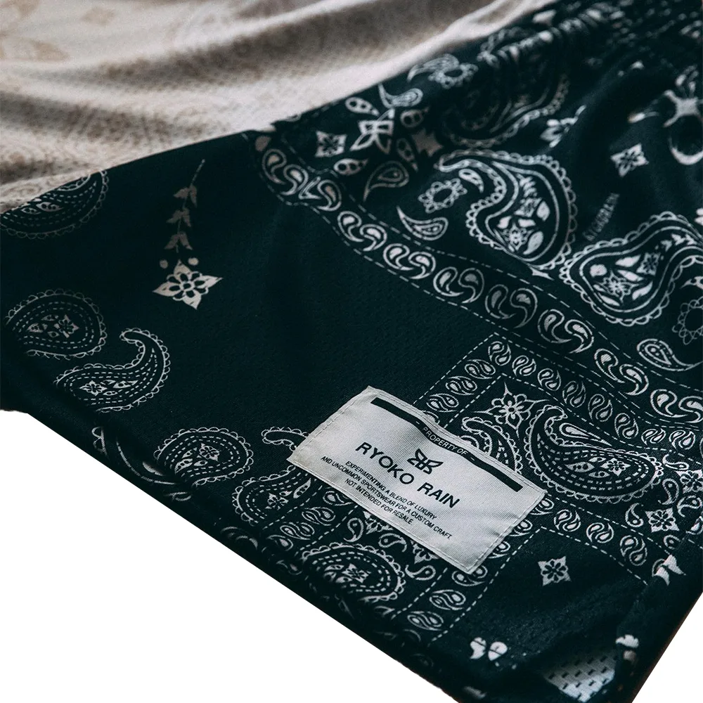 Ryoko Rain Paisley Mesh Shorts 9
