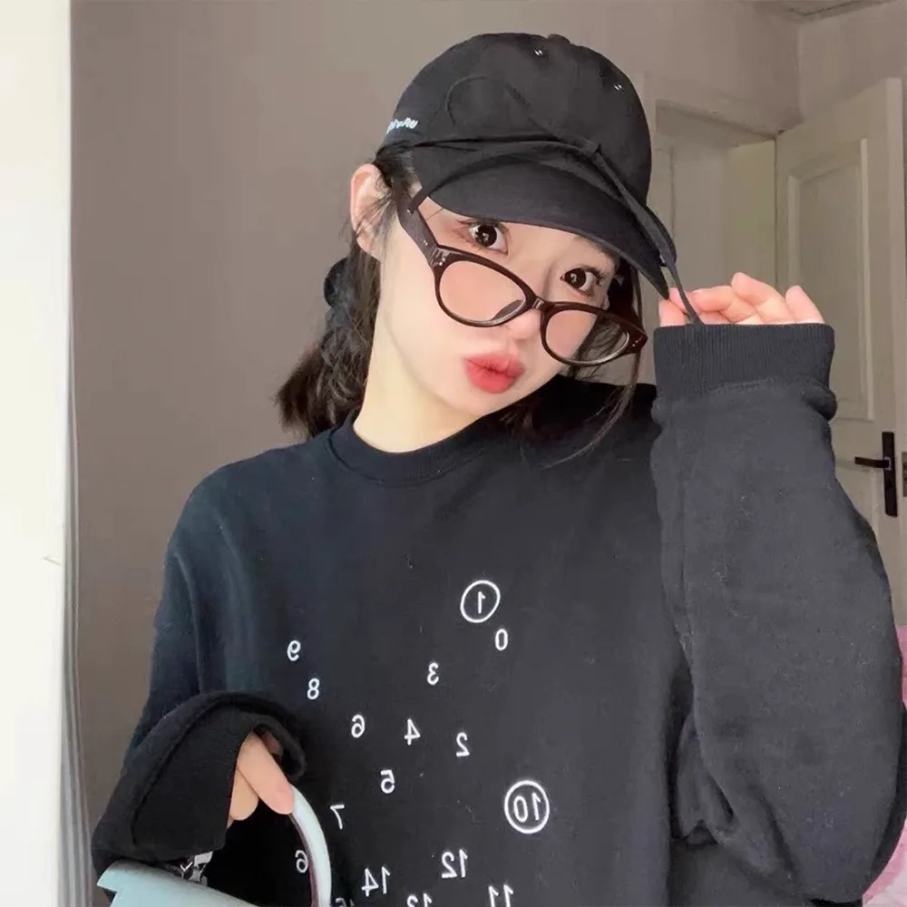 MAISON MARGIELA Number Crewneck Sweatshirt黑细节2