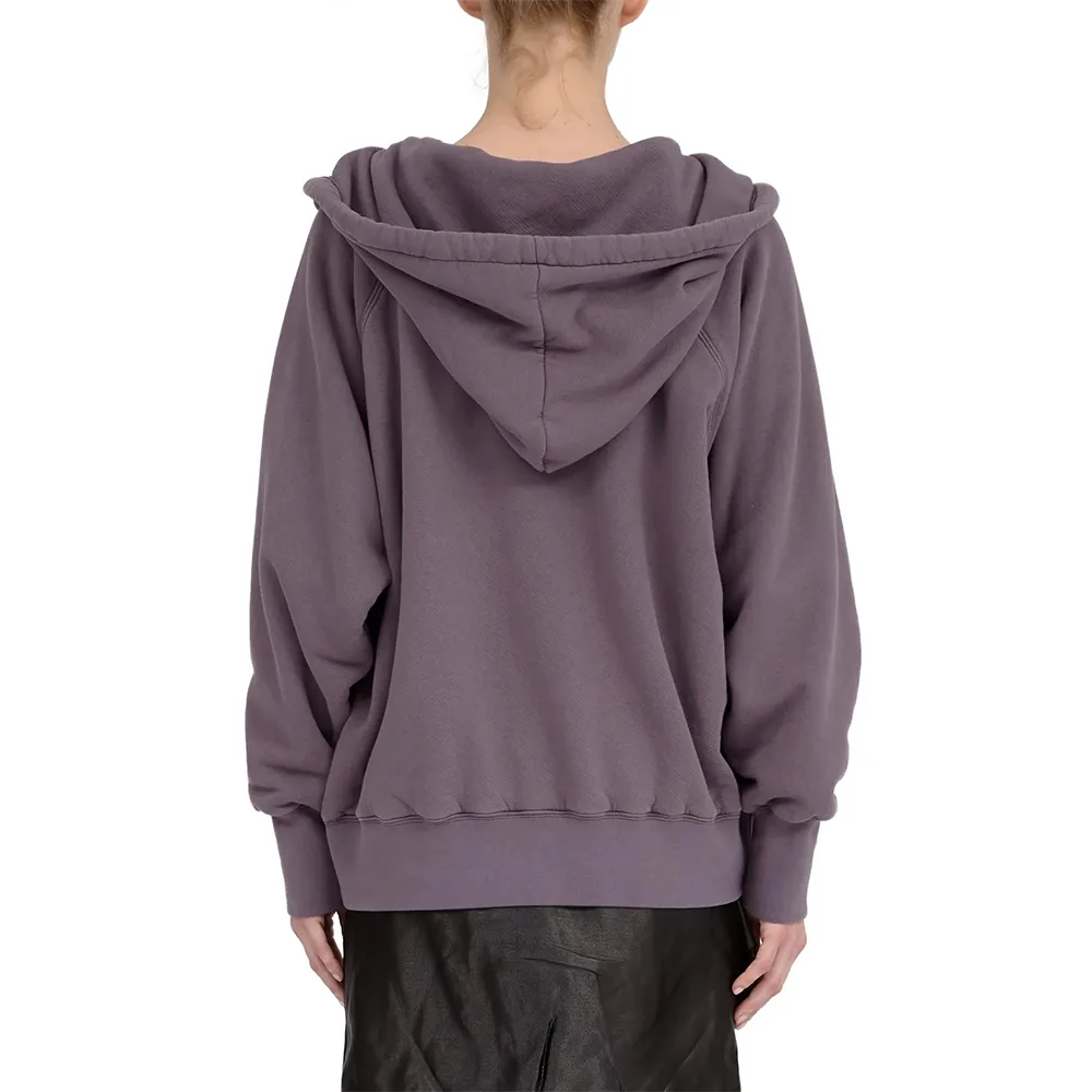 MAISON MARGIELA Reverse logo hooded sweatshirt紫细节5