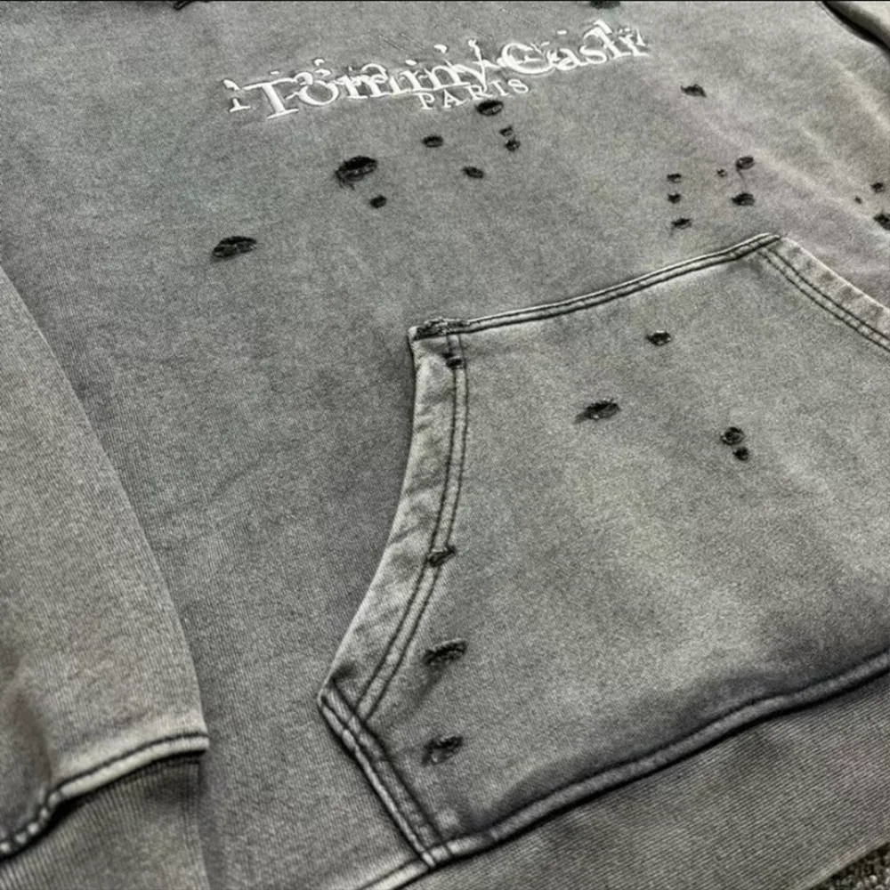 MAISON MARGIELA X TOMMY CASH Destroyed Sweatshirt黑细节1