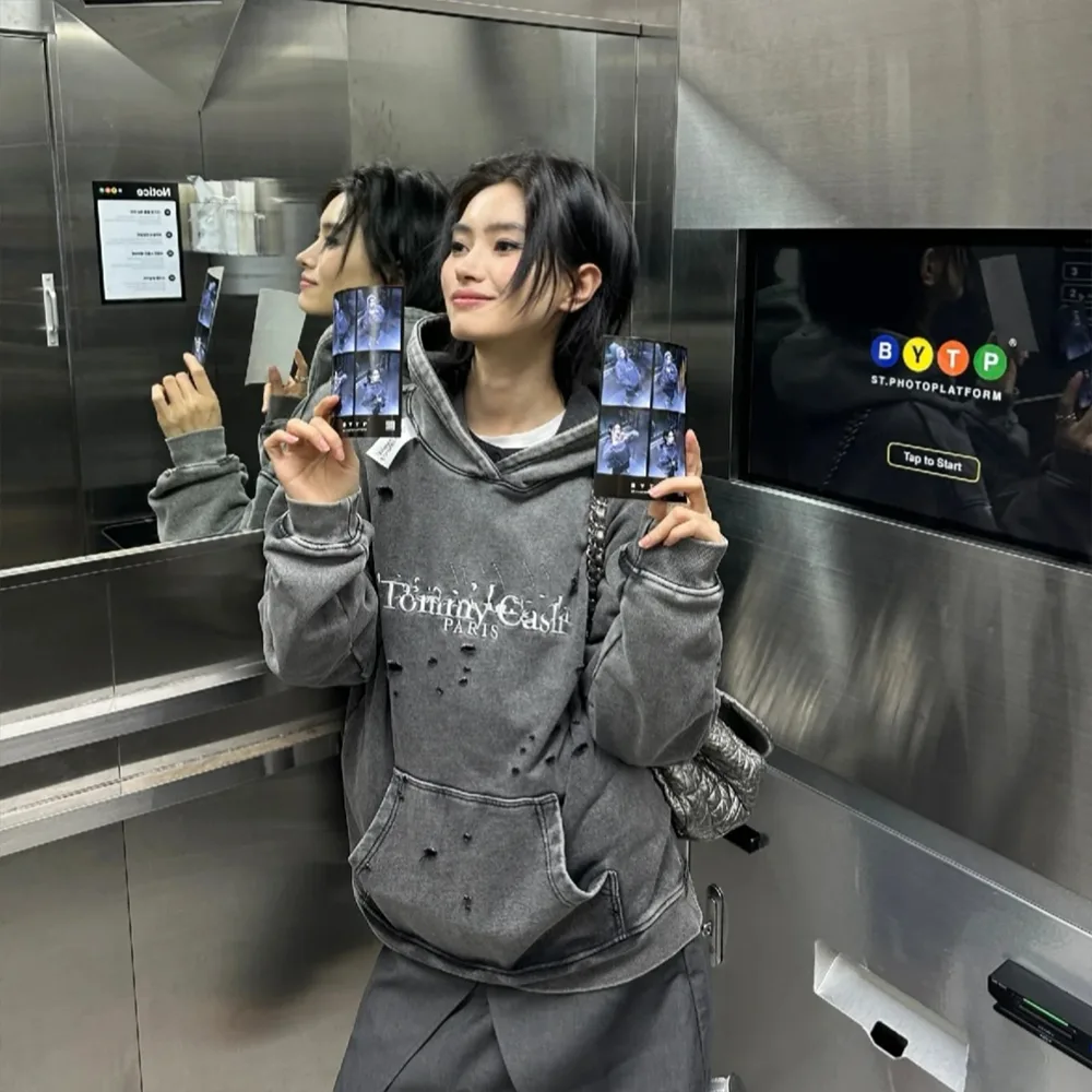 MAISON MARGIELA X TOMMY CASH Destroyed Sweatshirt黑细节4