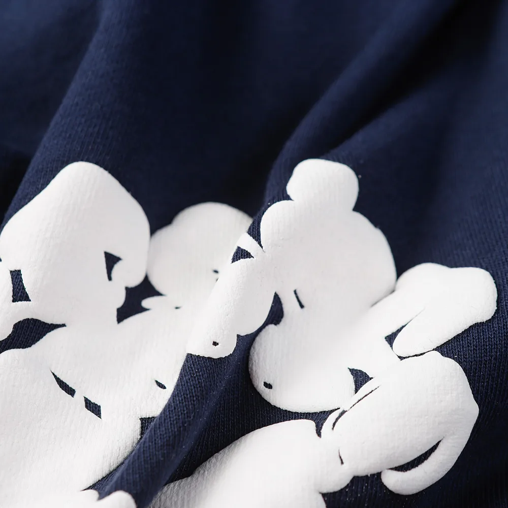 The Cotton Wreath Sweatpants Navy Blue 4