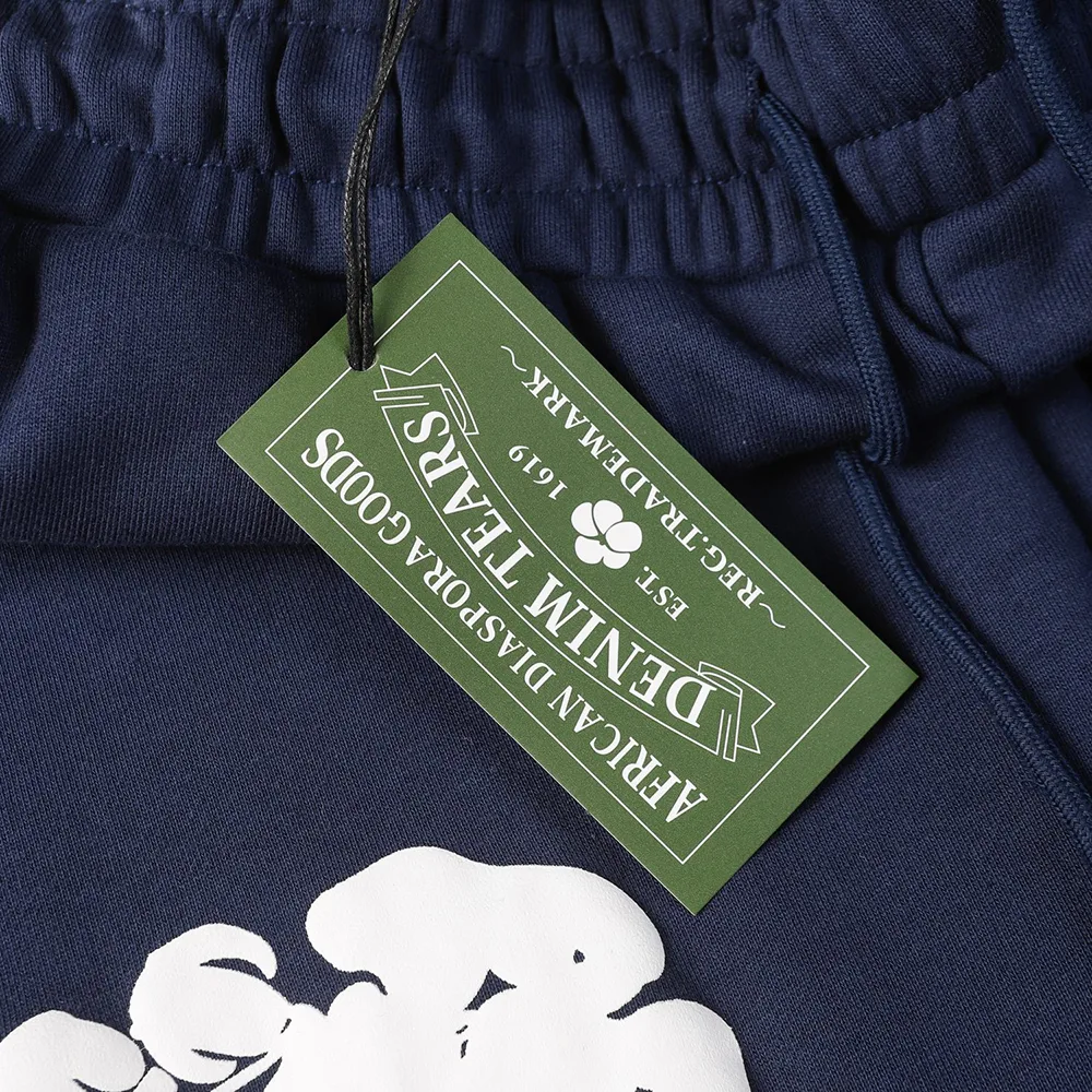 The Cotton Wreath Sweatpants Navy Blue 7