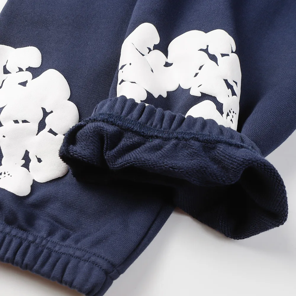 The Cotton Wreath Sweatpants Navy Blue 8