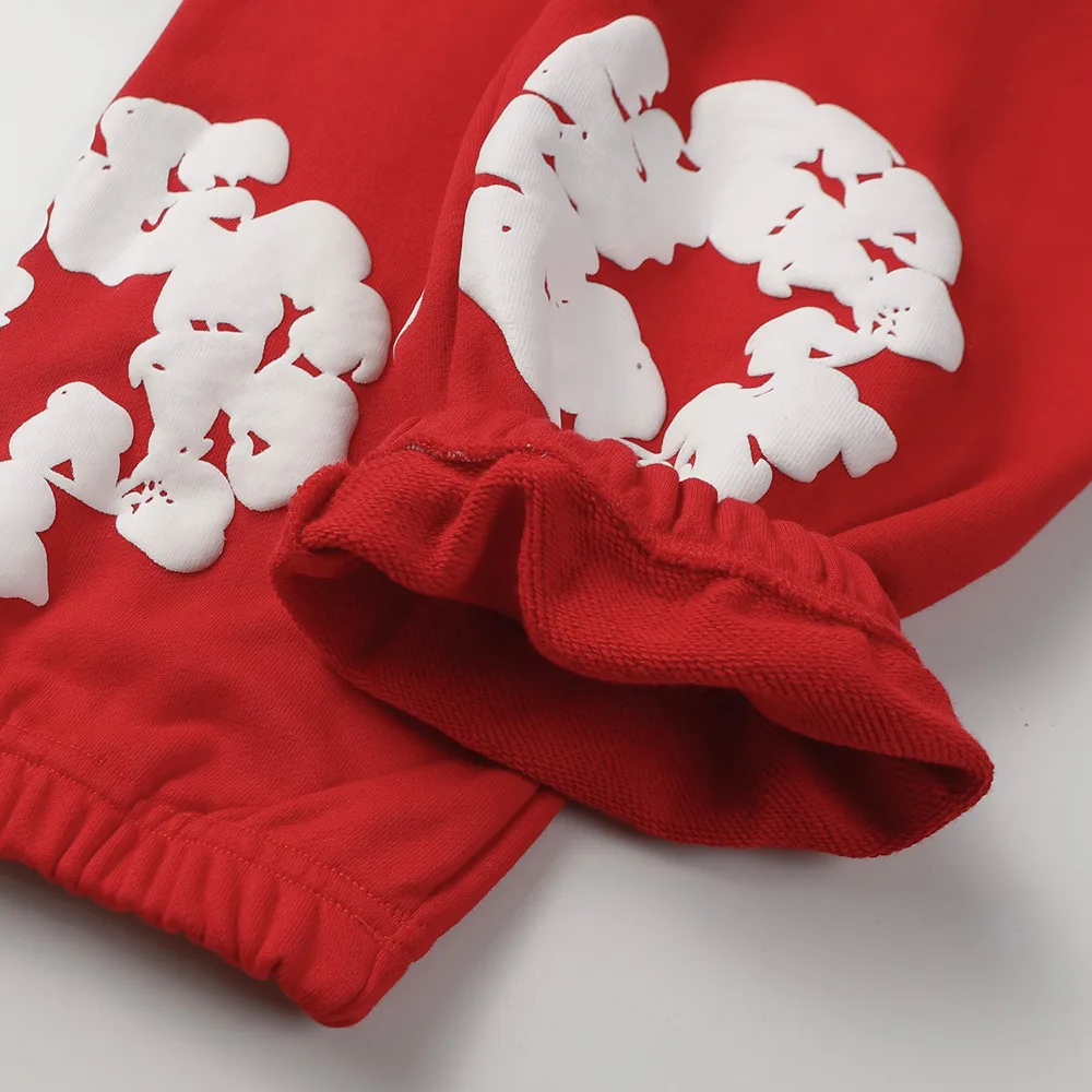 The Cotton Wreath Sweatpants Red 5