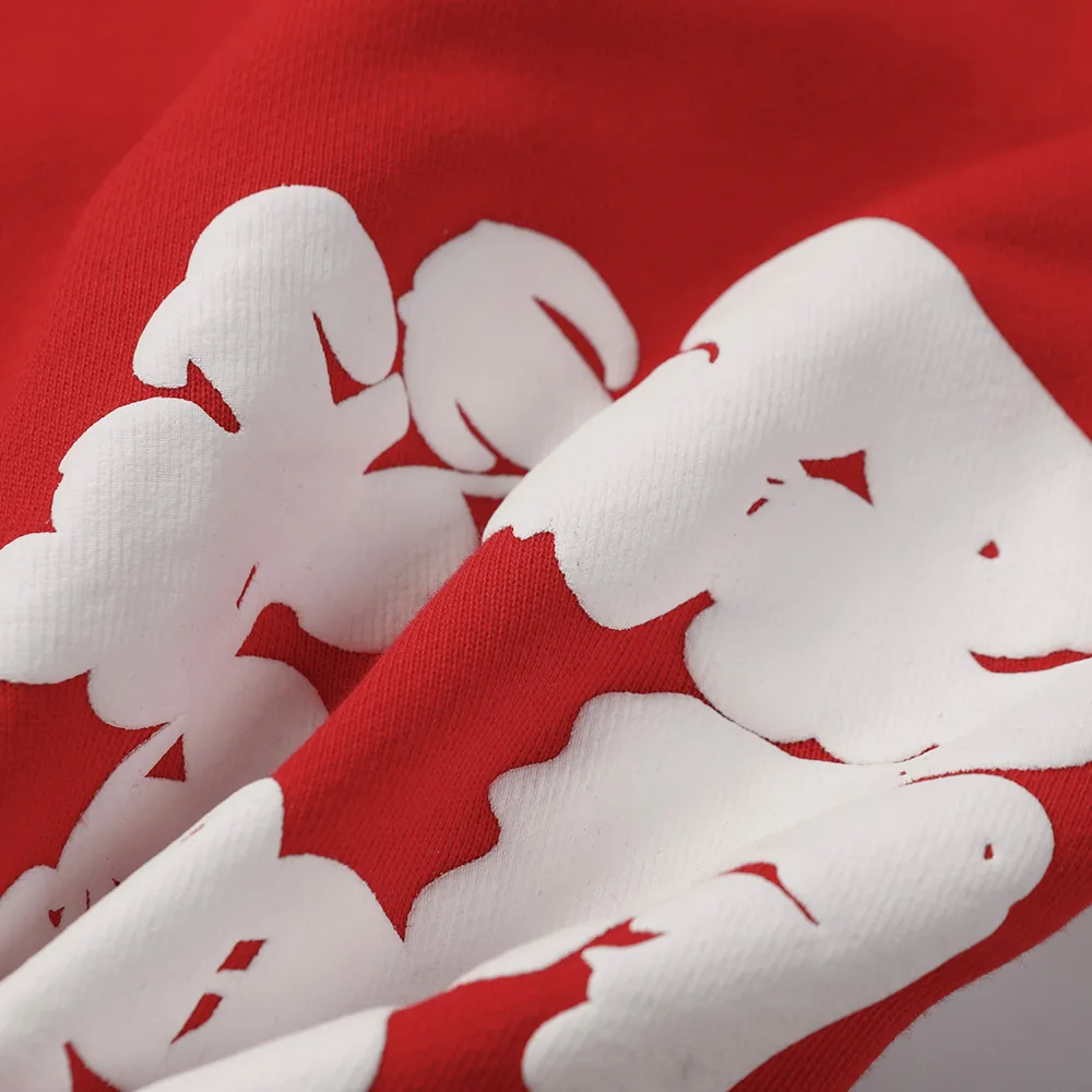 The Cotton Wreath Sweatpants Red 6