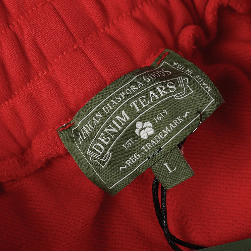 The Cotton Wreath Sweatpants Red 7