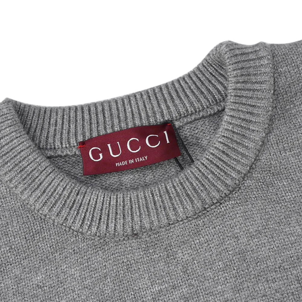 Wool sweater with Gucci intarsia、细节1