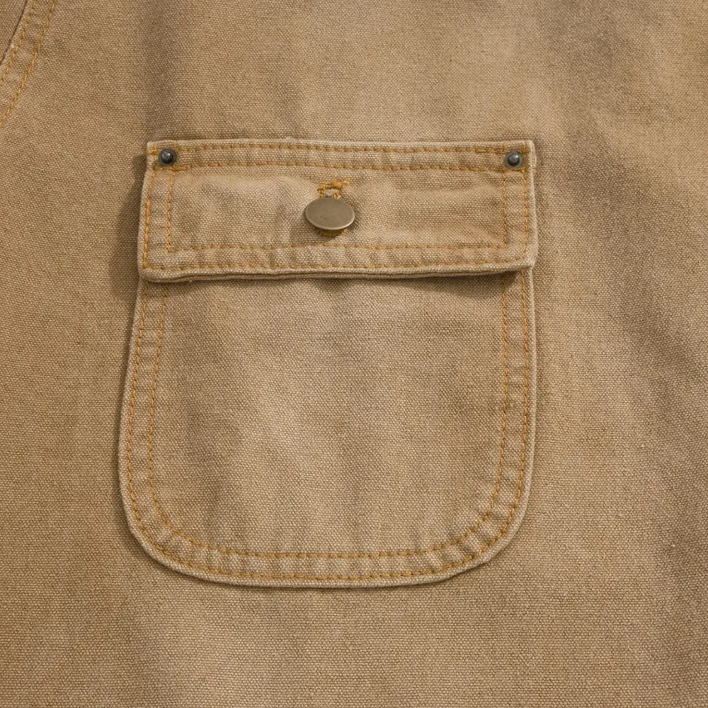 Garment dyed cotton trucker jacket prada barn jacket细节1