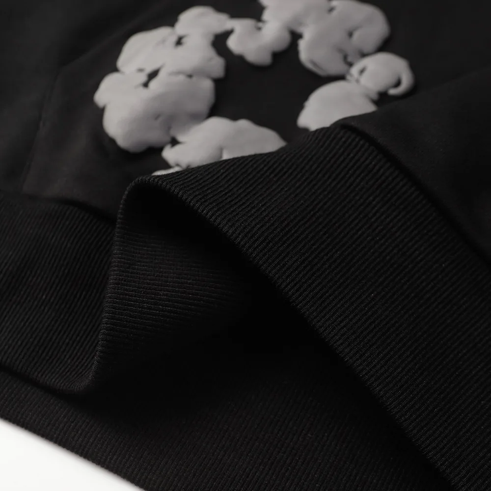 Hoodie Black Monochrome 5