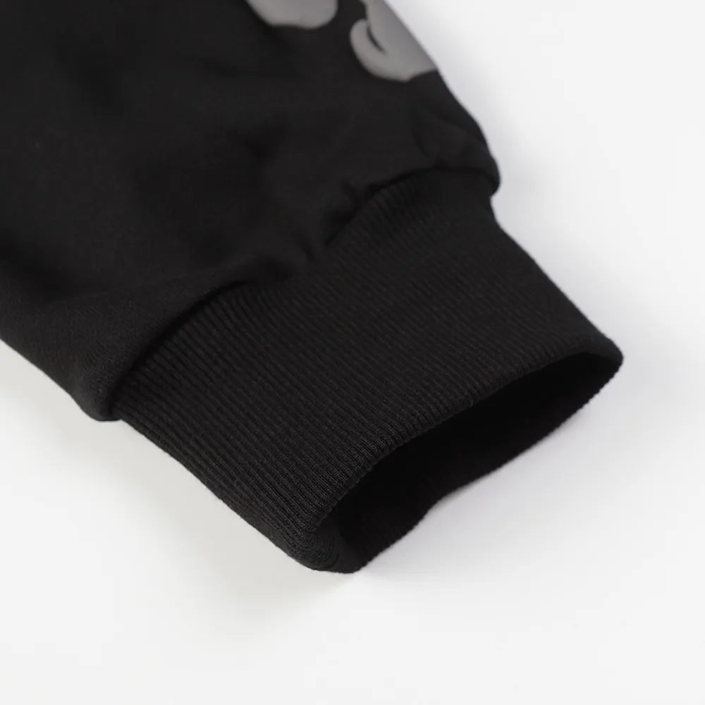 Hoodie Black Monochrome 8