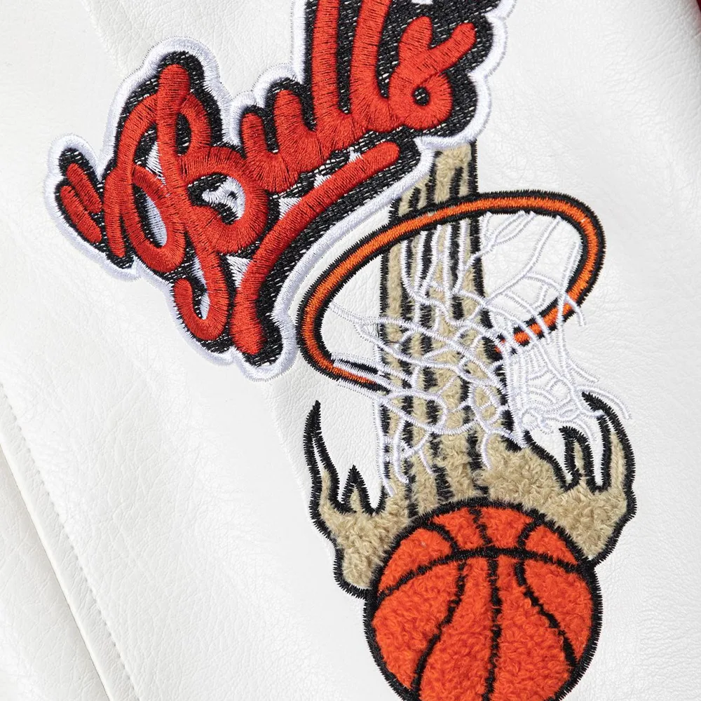 Off white™ co chicago bulls red varsity细节3