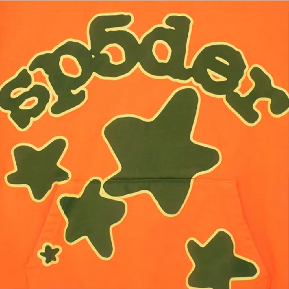 Sp5der Beluga Hoodie Orange297细节1