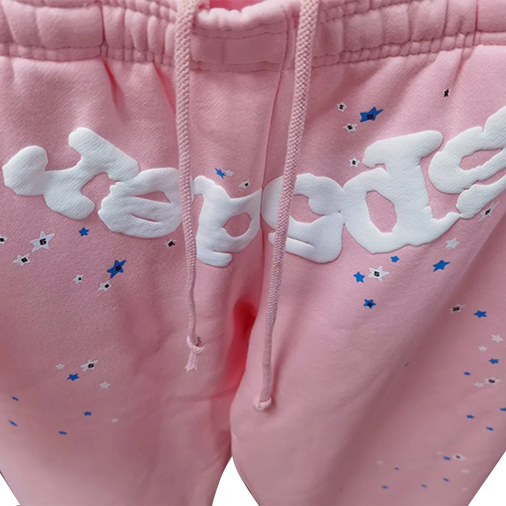 Sp5der OG Web Sweatpants Pink细节1