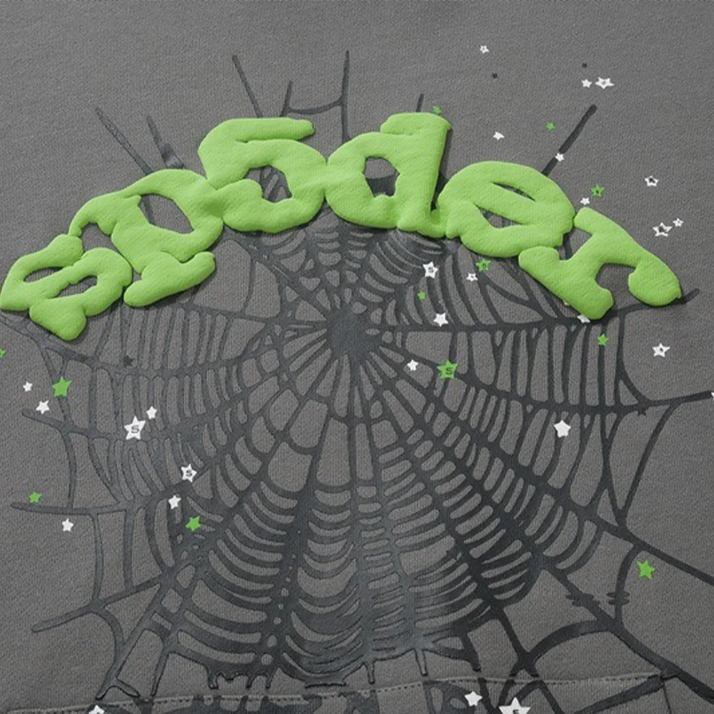 Sp5der Wait Web Hoodie细节2