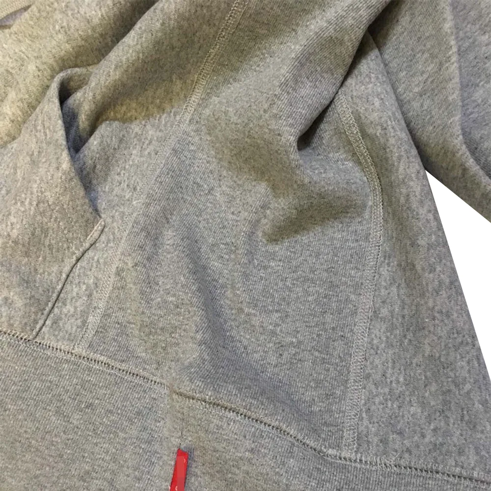 Supreme Box Logo Hooded Sweatshirt FW23 Ash Grey retro细节4