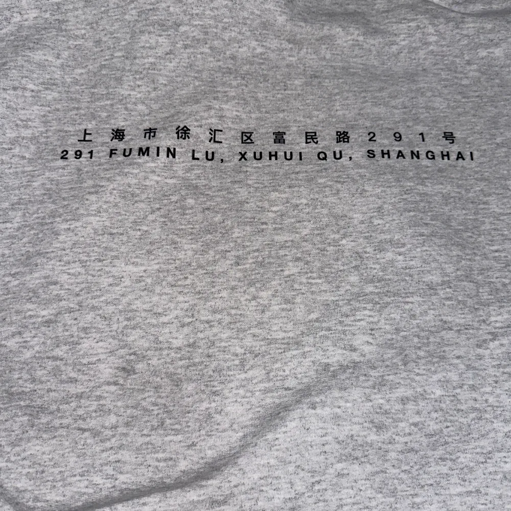 Supreme Shanghai Box Logo Hoodie Heather Grey细节1