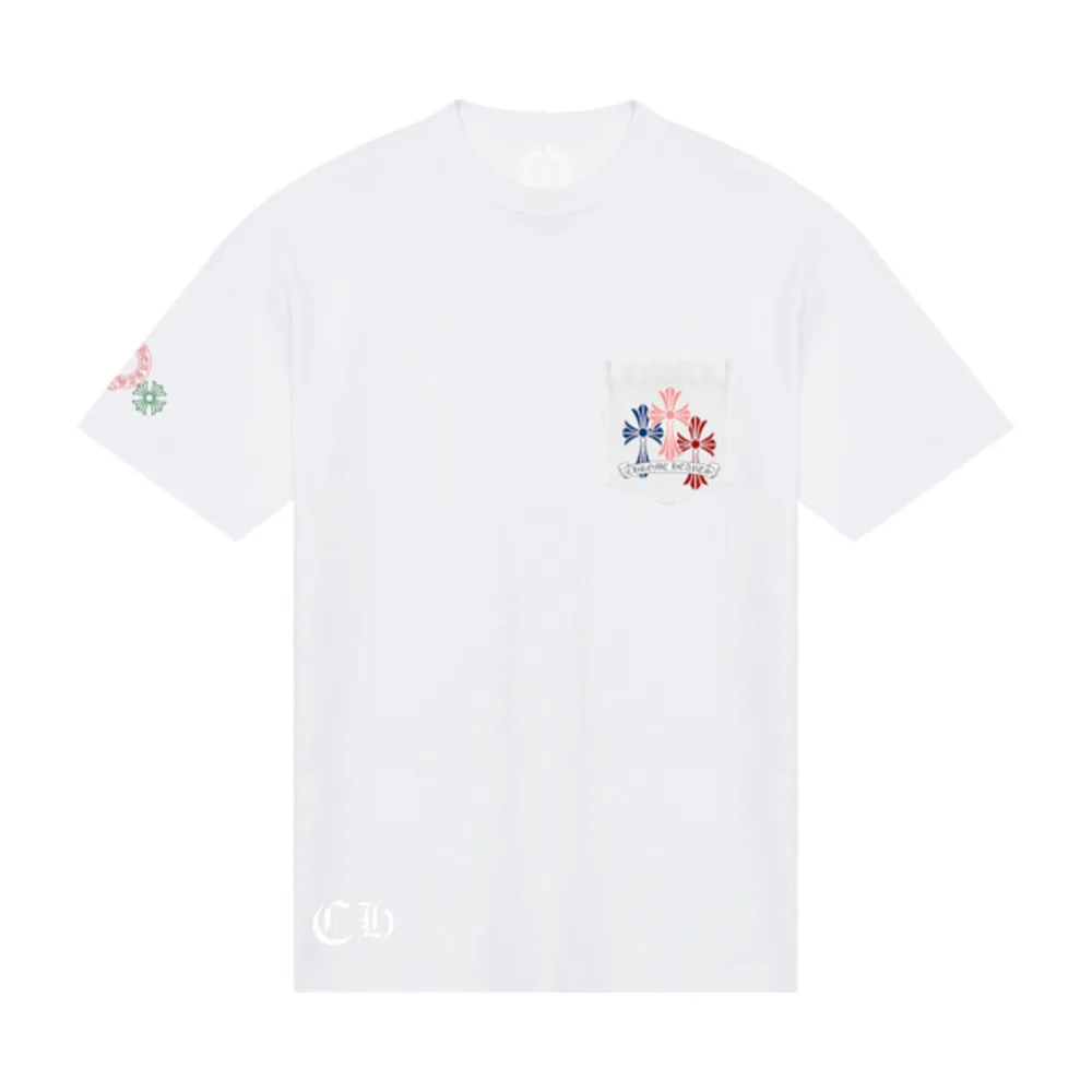Chrome Hearts Multi Color Cross Cemetery T shirt W1