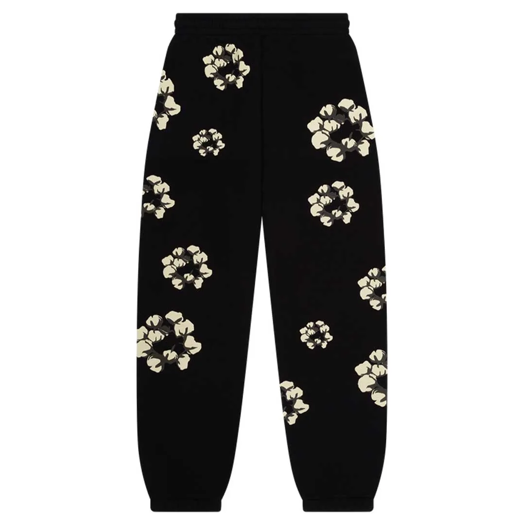 Cactus Tears Wreath Sweatpants Black 1