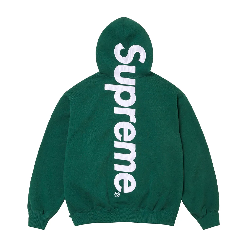 Supreme Satin Applique Hooded Sweatshirt FW24