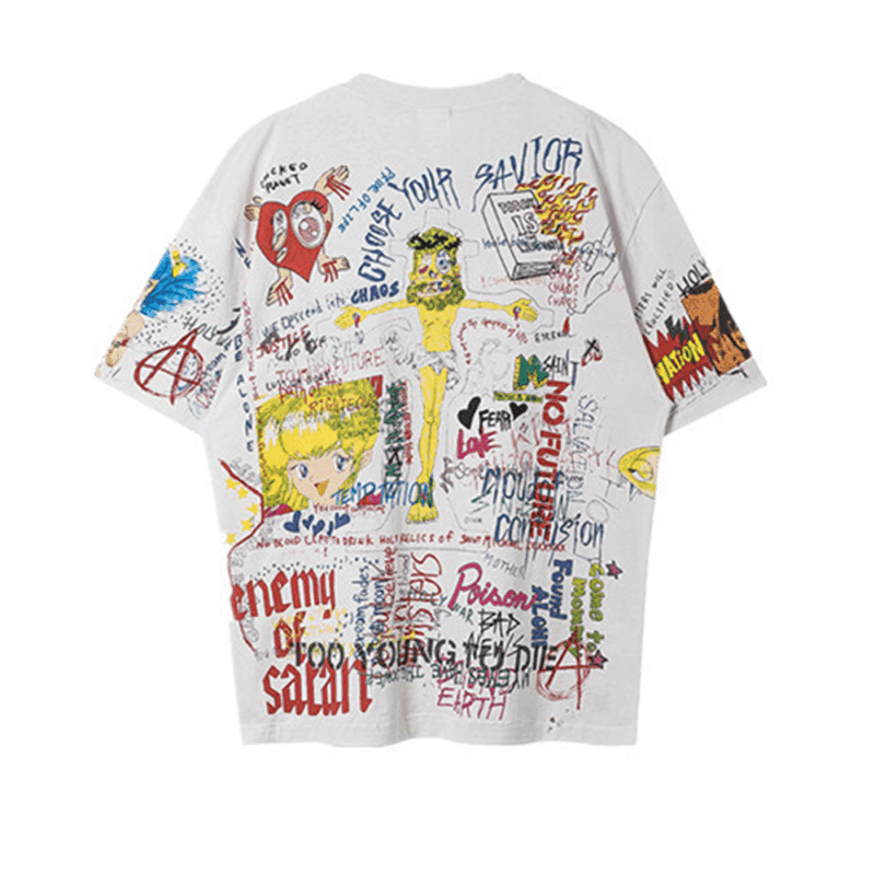 Saint Michael x Takashi Murakami T shirt STM x TM Graff Tee1