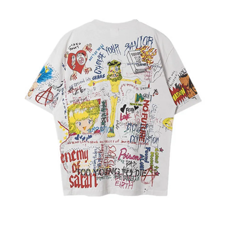 Saint Michael x Takashi Murakami T shirt STM x TM Graff Tee1