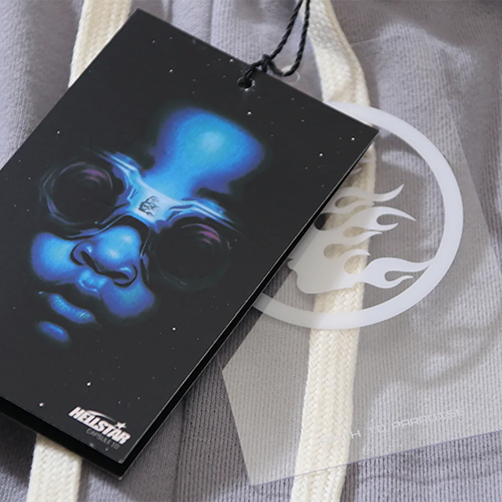 Hellstar Grey Future Flame Sweatpants1