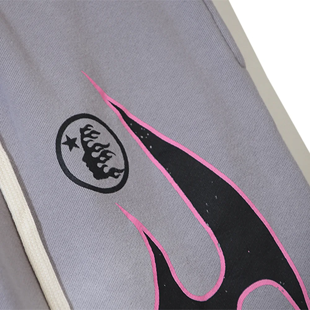 Hellstar Grey Future Flame Sweatpants2